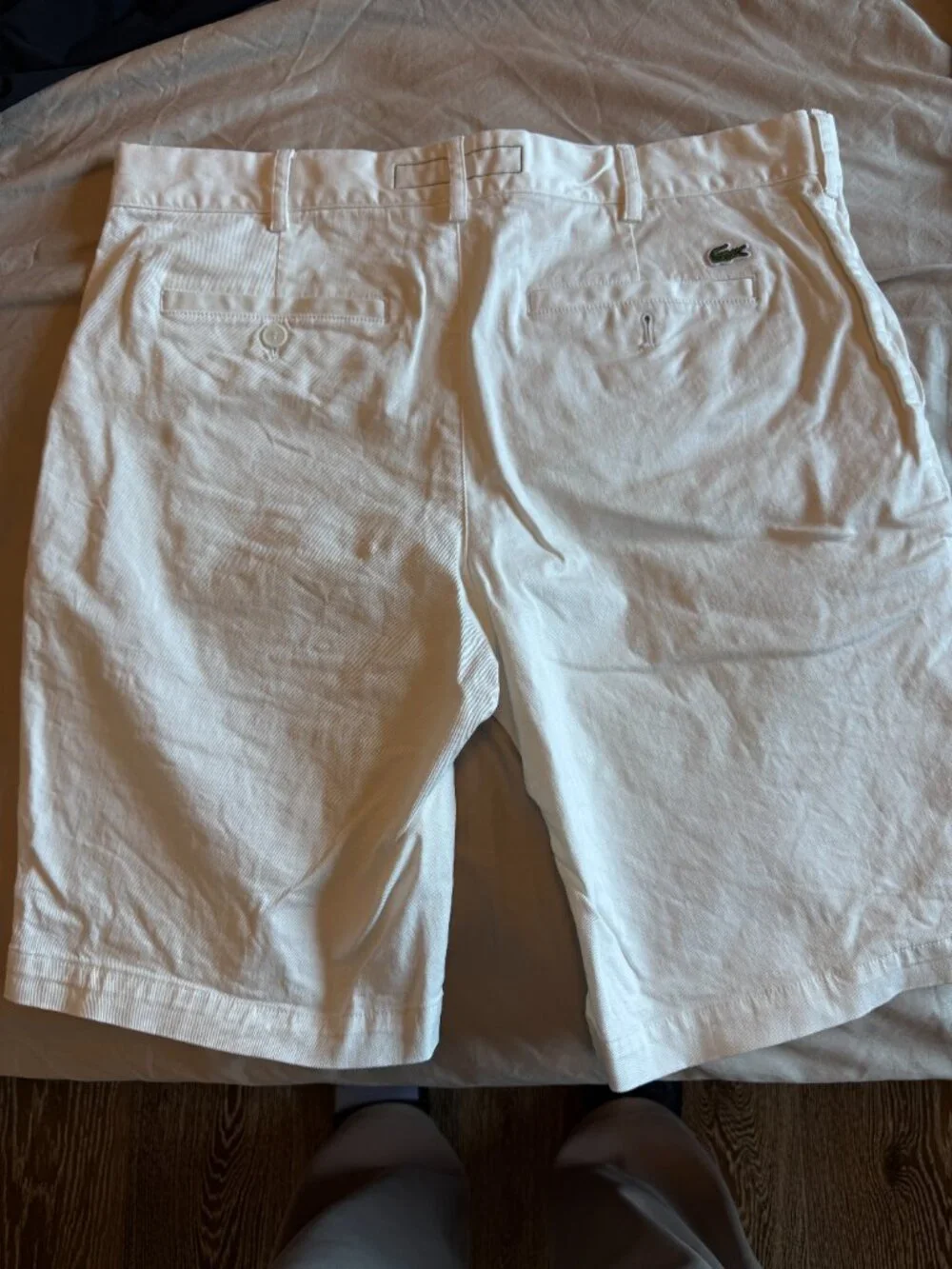 Lacoste Shorts White Slim Fit US 36 Cotton